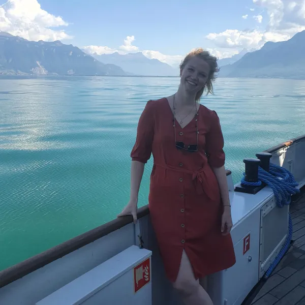 Image story Eline trok vol enthousiasme richting Zürich