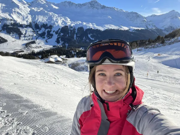 Image story Sanne koos voor het prachtige Graubünden